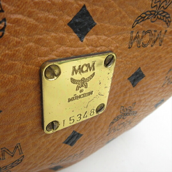 MCM Logo Crossbody Bag Brown - Picture 7 of 9